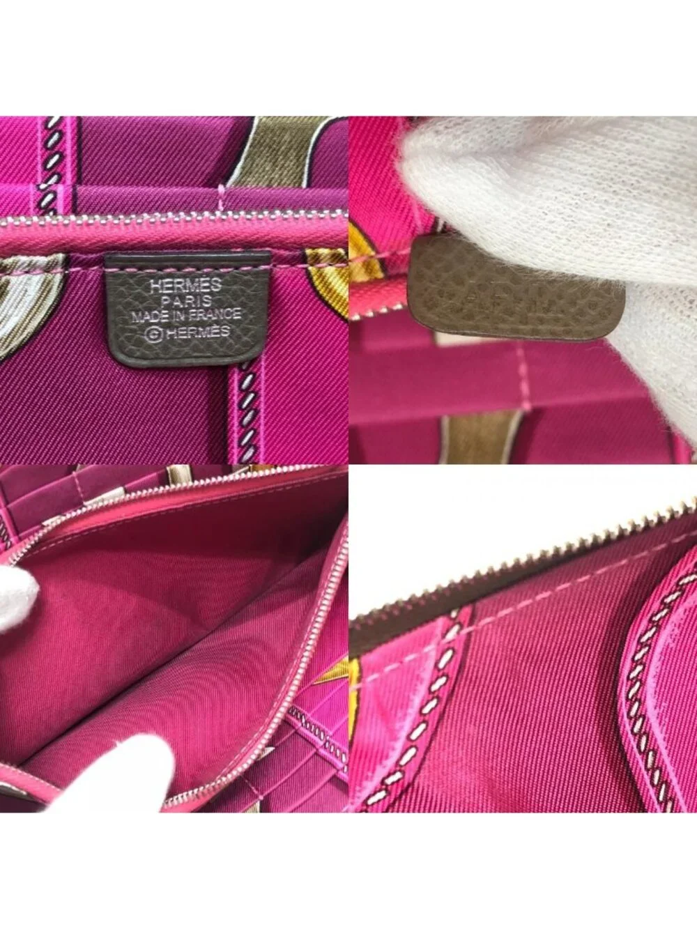 Hermes Wallet Azap Long Silk In Veau Etoupe Brown